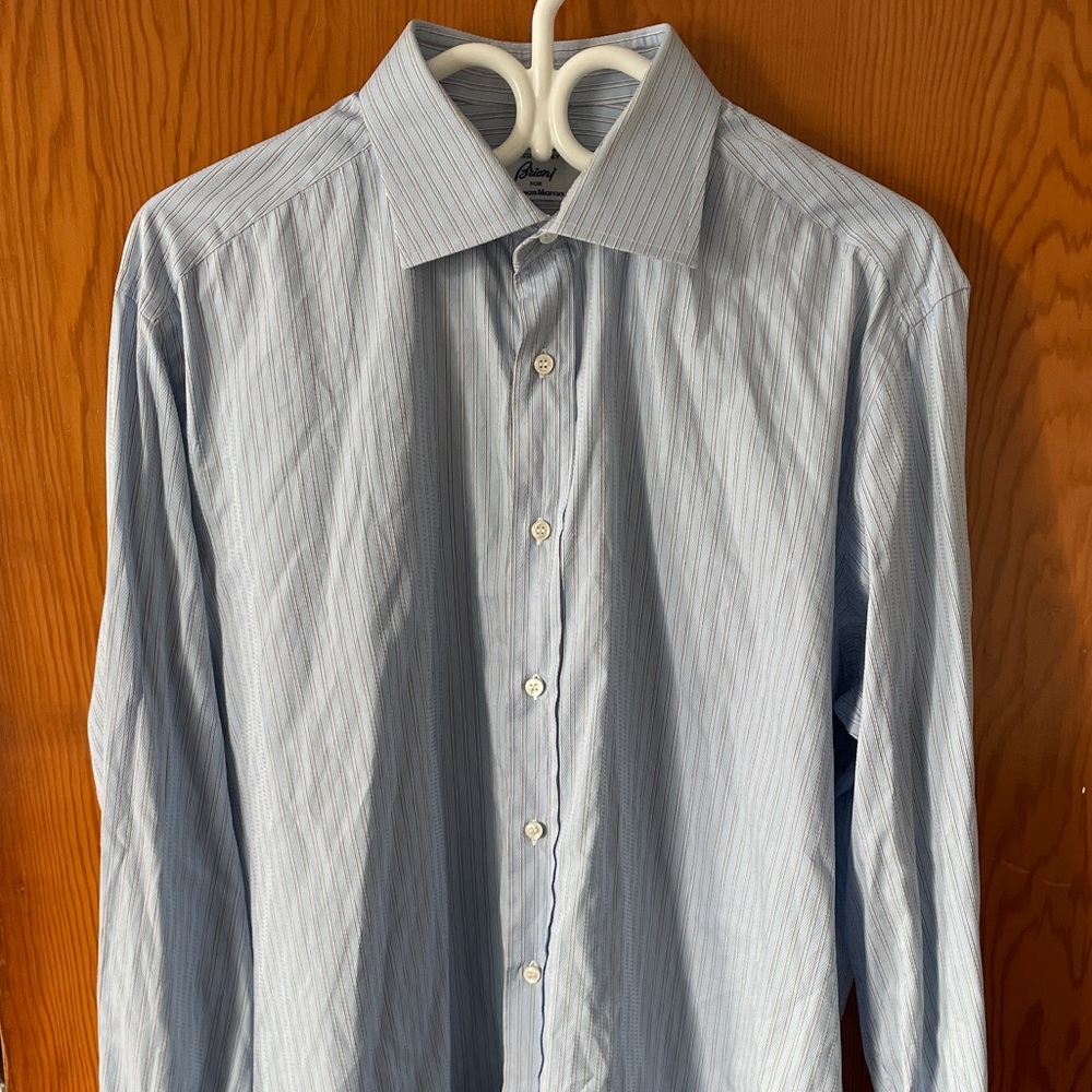 Brioni striped dress shirt